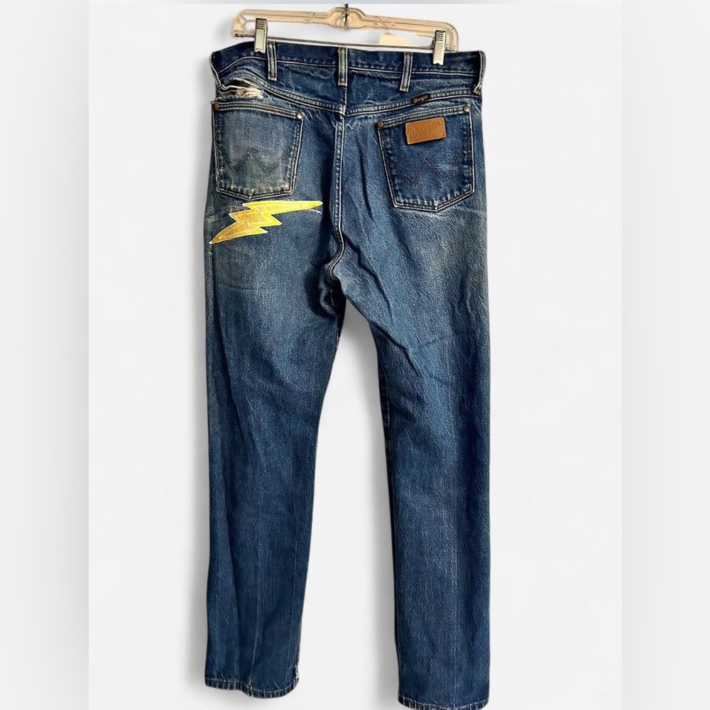 Custom embroidered ⚡️ Wrangler jeans